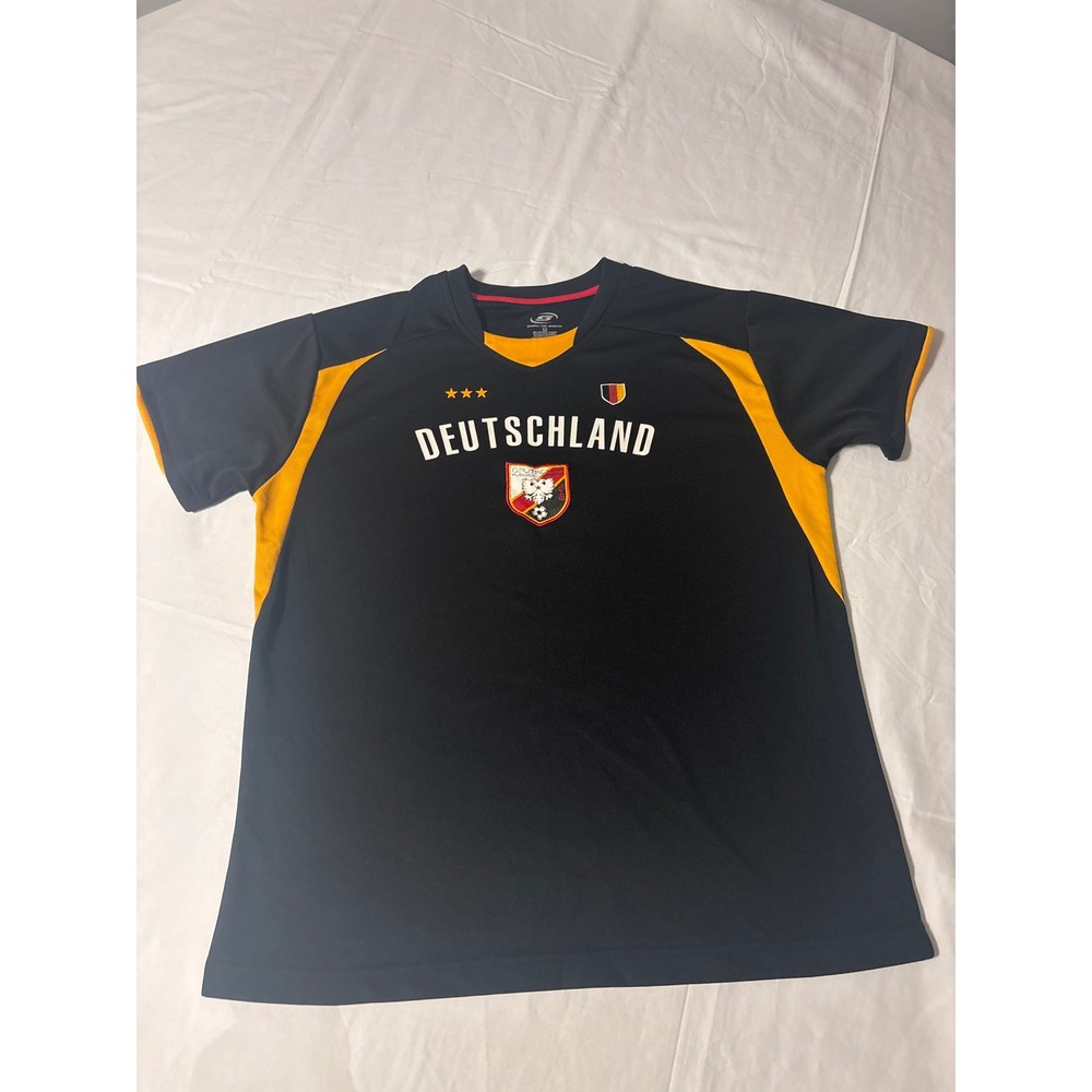 Simply For Sports Deutschland Soccer Jersey Boys XL Black Yellow  12
